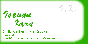 istvan kara business card