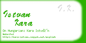 istvan kara business card